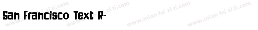 San Francisco Text R字体转换
